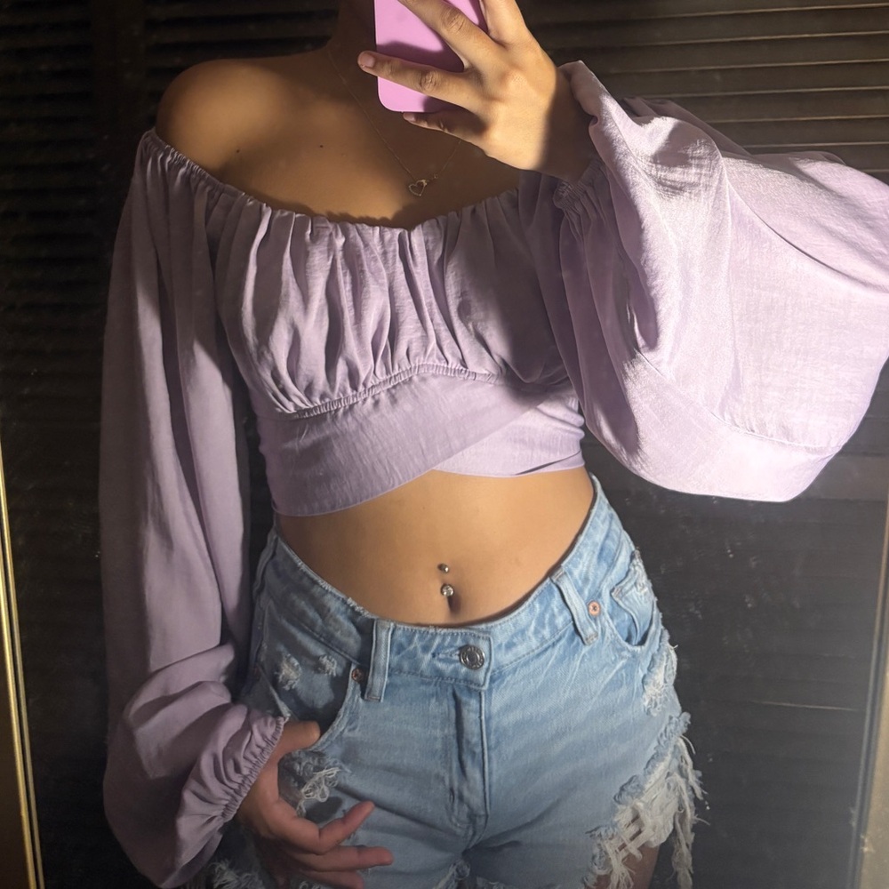 Windsor Lavender Off-Shoulder Camisole